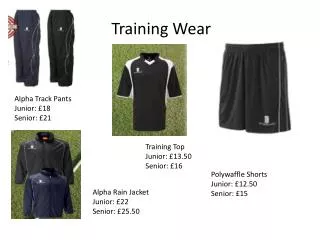 Training Wear