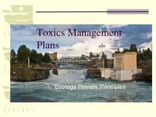 Toxics Management Plans