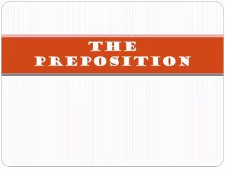 The Preposition