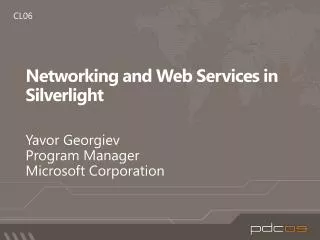 Networking and Web Services in Silverlight