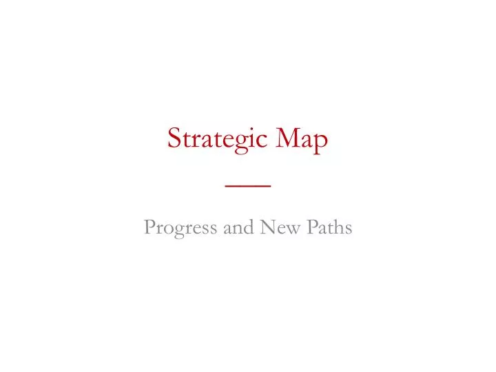 strategic map