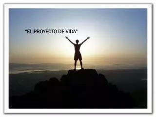 el proyecto de vida