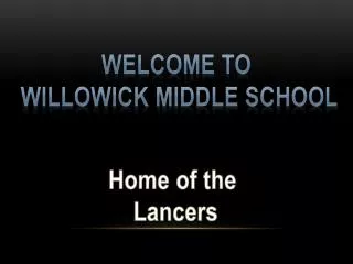 Welcome to Willowick Middle school