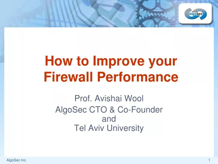 how to improve your firewall performance