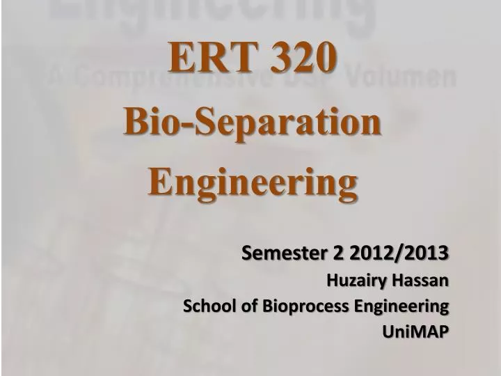 ert 320 bio separation engineering