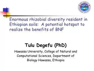 Tulu Degefu (PhD )