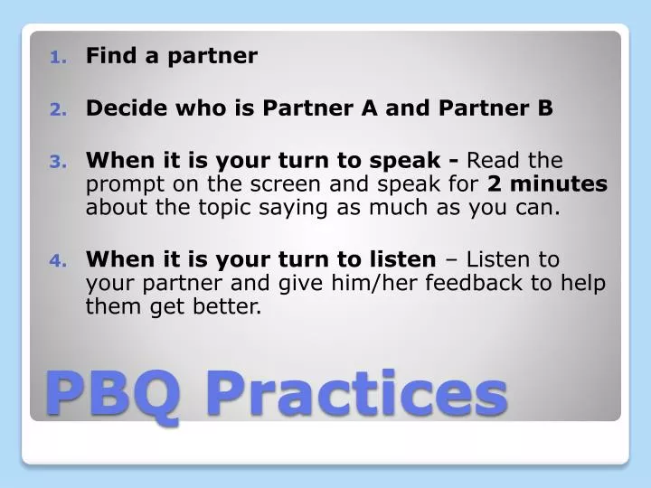 pbq practices