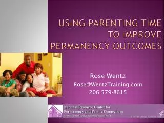 Using parenting time to improve permanency outcomes