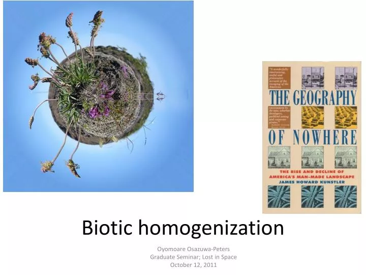 biotic homogenization