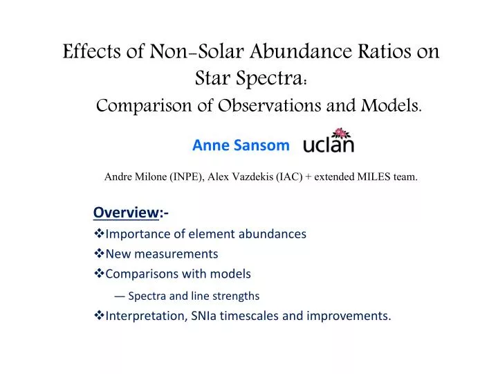 effects of non solar abundance ratios on star spectra comparison of observations and models