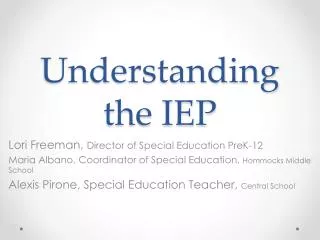 understanding the iep