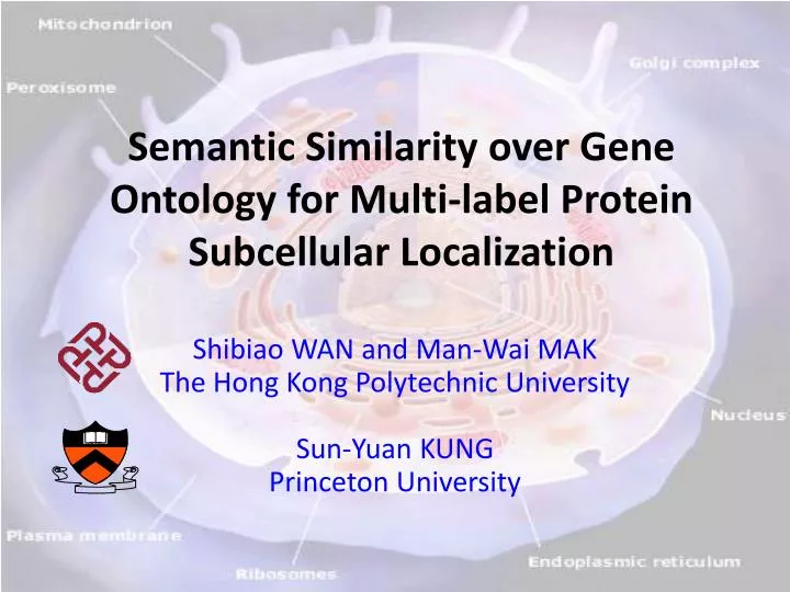 semantic similarity over gene ontology for multi label protein subcellular localization