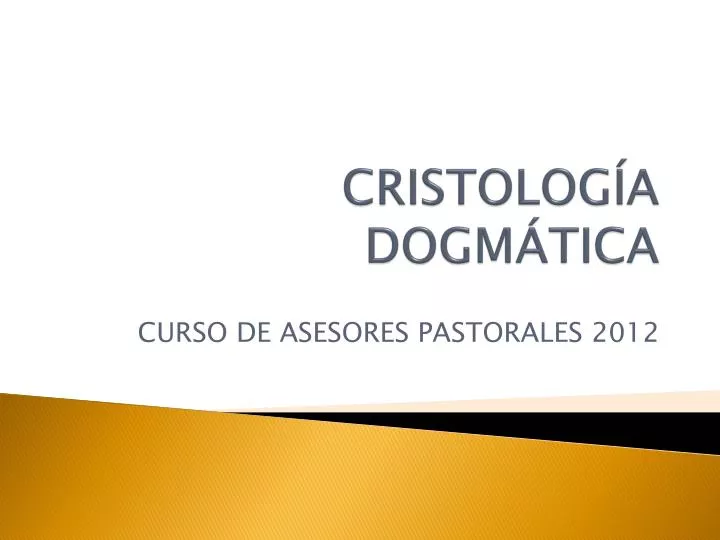 cristolog a dogm tica
