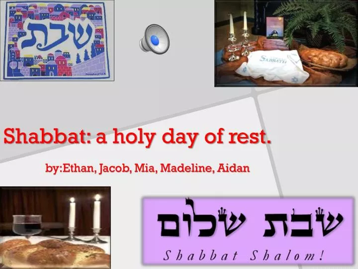 shabbat a holy day of rest