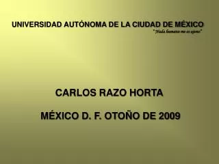 UNIVERSIDAD AUTÓNOMA DE LA CIUDAD DE MÉXICO