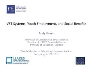 VET Systems, Youth Employment, and Social Benefits