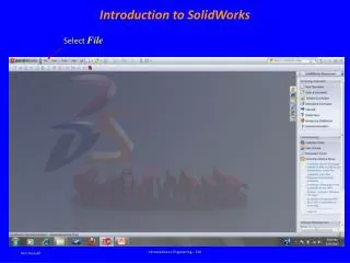 Introduction to SolidWorks