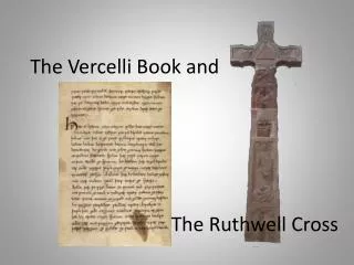 The Vercelli Book and