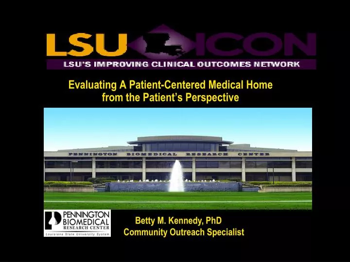evaluating a patient centered medical home from the patient s perspective