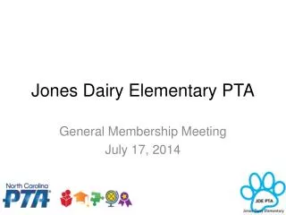 Jones Dairy Elementary PTA