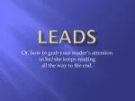 LEADS - slide 1