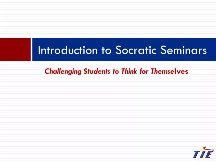 introduction to socratic seminars