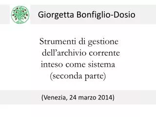 Giorgetta Bonfiglio-Dosio