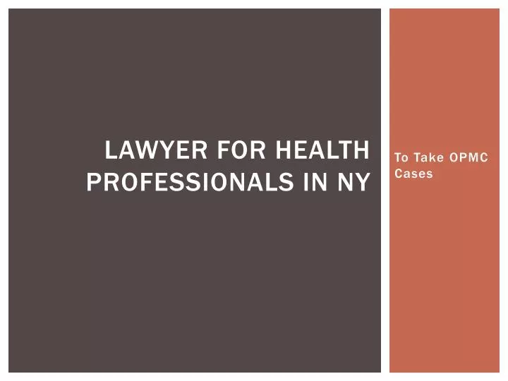 lawyer for health professionals in ny
