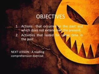 OBJECTIVES