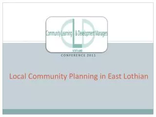 Local Community Planning in East Lothian