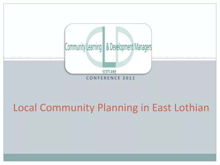 local community planning in east lothian