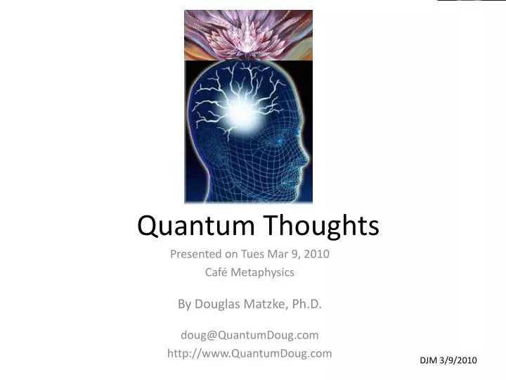 quantum thoughts