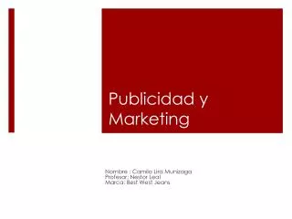 publicidad y marketing