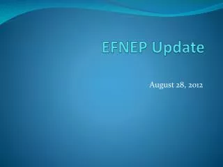 EFNEP Update