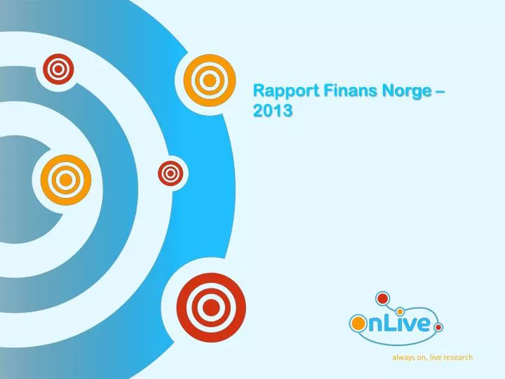 rapport finans norge 2013
