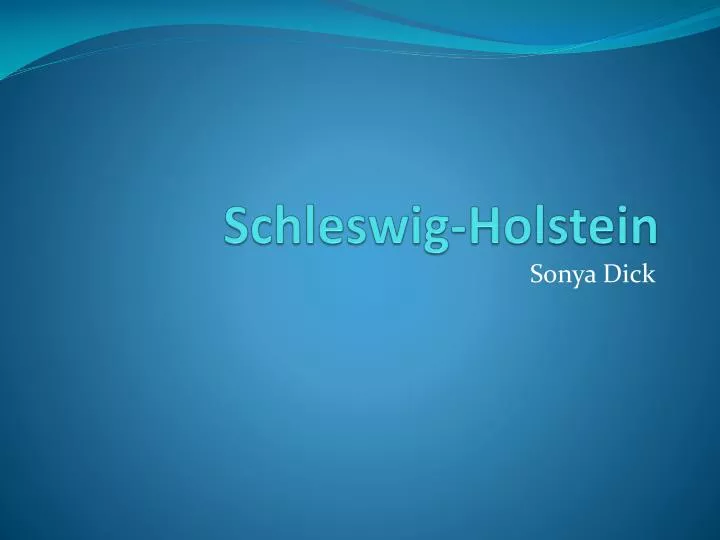 schleswig holstein