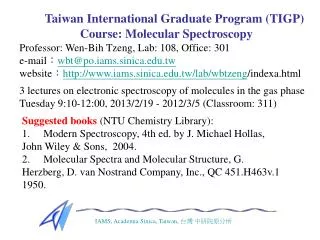 IAMS, Academia Sinica, Taiwan, ?? ??????