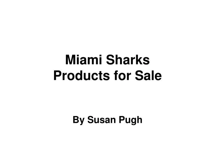 miami sharks products for sale