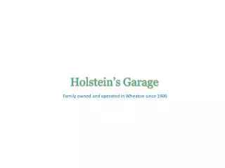 holstein s garage