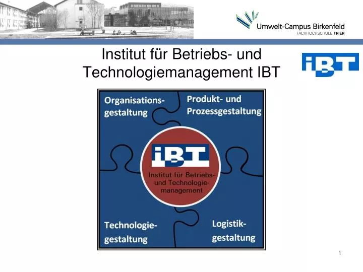 institut f r betriebs und technologiemanagement ibt