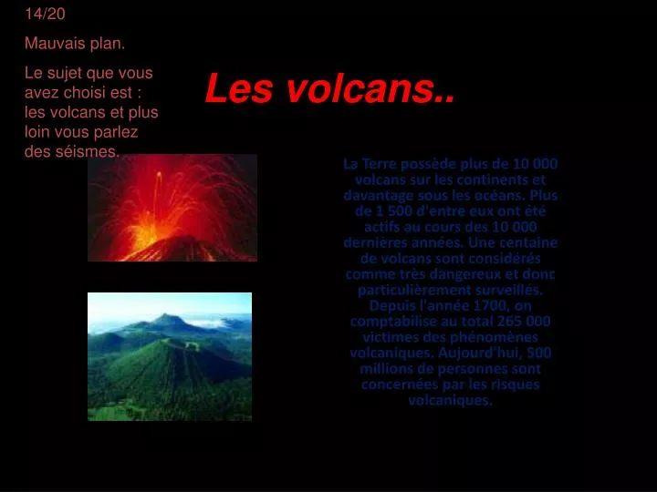 les volcans