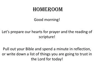 Homeroom