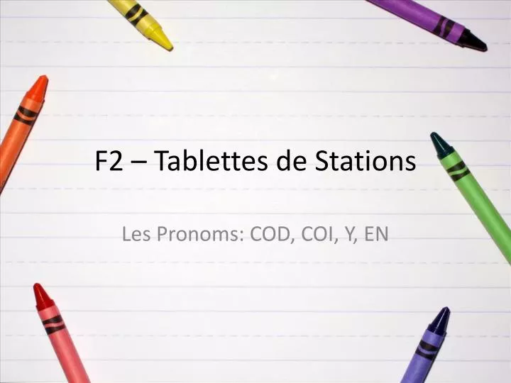 f2 tablettes de stations
