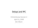 Delays and IPC - slide 1