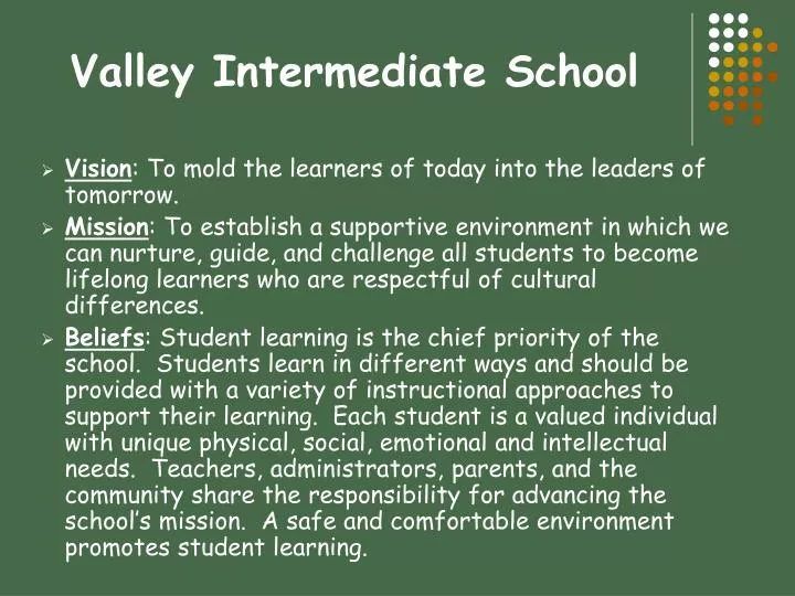 valley intermediate school