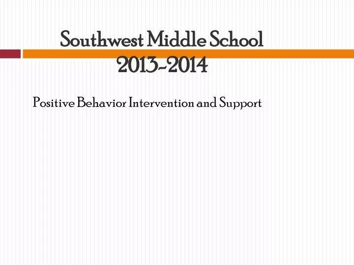 southwest middle school 2013 2014