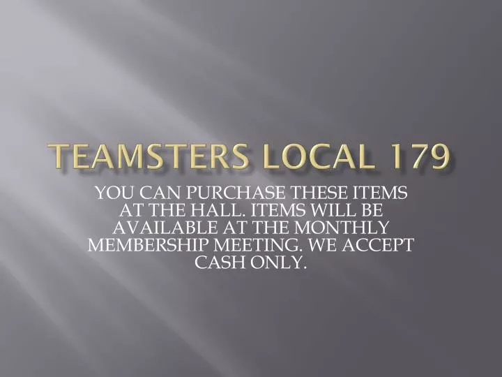 teamsters local 179