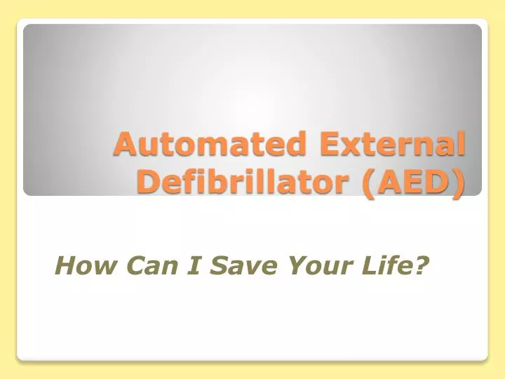 automated external defibrillator aed