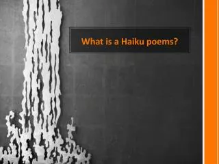 What is a Haiku poems?