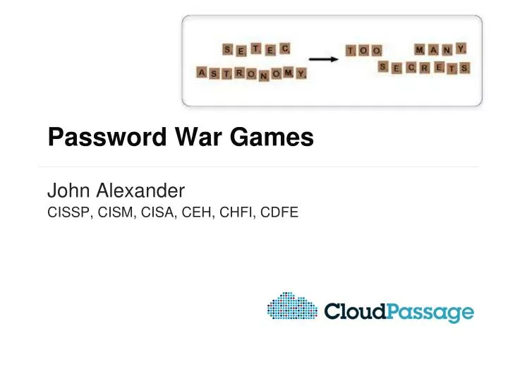 password war games